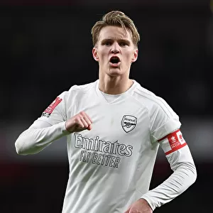 Martin Odegaard in Action: Arsenal vs Liverpool - FA Cup 2023-24