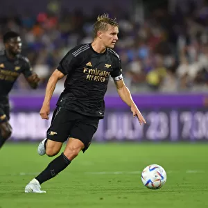 Martin Odegaard in Action: Arsenal's Pre-Season Battle at Orlando City SC (2022-23)