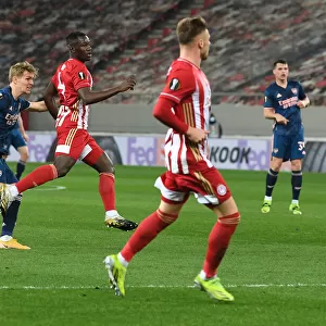 Martin Odegaard Scores in Empty Karaiskakis Stadium: Arsenal's Europa League Triumph Amidst Pandemic (March 11, 2021)