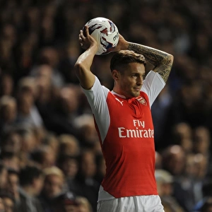 Mathieu Debuchy in Action: Arsenal vs. Tottenham Hotspur, Capital One Cup 2015/16