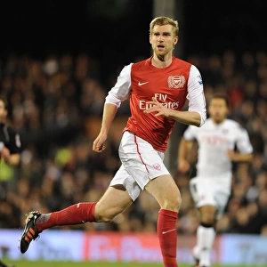 Per Mertesacker's Intense Focus: Fulham vs. Arsenal (2011-12)