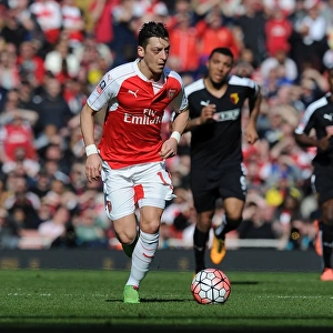Mesut Ozil in FA Cup Action: Arsenal vs. Watford (2015-16)
