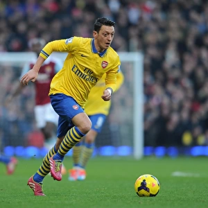 Mesut Ozil Shines in Arsenal's 3-1 Barclays Premier League Victory over West Ham United at Upton Park (December 2013)