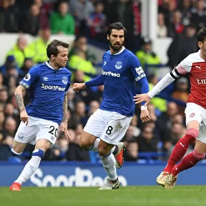 Mesut Ozil vs. Andre Gomes & Bernard: Intense Rivalry Unfolds in Everton vs. Arsenal Premier League Clash