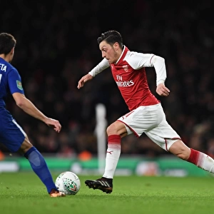 Mesut Ozil vs Cesar Azpilicueta: A Skillful Showdown in the Arsenal-Chelsea Carabao Cup Semi-Final
