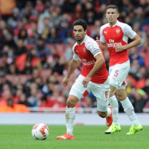 Mikel Arteta in Action: Arsenal vs. VfL Wolfsburg, Emirates Cup 2015/16