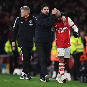 Mikel Arteta Comforts Emotional Lacazette After Substitution: Arsenal's Heartfelt Moment vs West Ham United