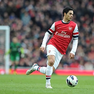 Mikel Arteta Focused: Arsenal vs. Reading, Premier League 2012-13