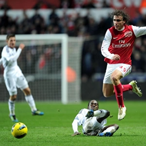 Miquel Leaps Past Dyer: Swansea vs. Arsenal, Premier League Clash (2011-12)