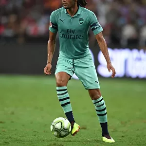 Mohamed Elneny in Action: Arsenal vs. Paris Saint-Germain, 2018 International Champions Cup, Singapore