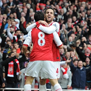 Nasri and Fabregas: Unforgettable Goal Celebration in Arsenal's 2-3 Loss to Tottenham