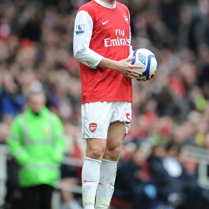 Nicklas Bendtner (Arsenal). Arsenal 1: 1 Leeds United, FA Cup 3rd Round
