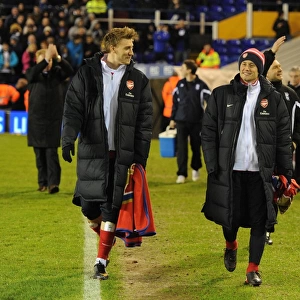 Nicklas Bendtner and Tomas Rosicky (Arsenal). Birmingham City 0: 3 Arsenal