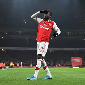 Nicolas Pepe Scores First Arsenal Goal Against Manchester United (2019-20)