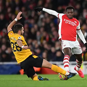 Nketiah vs. Moutinho: A Battle in the Arsenal vs. Wolverhampton Wanderers Premier League Clash