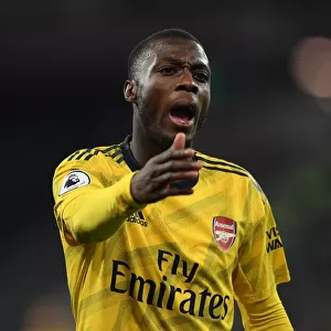 Pepe in Action: West Ham vs. Arsenal Premier League Clash (2019-20)