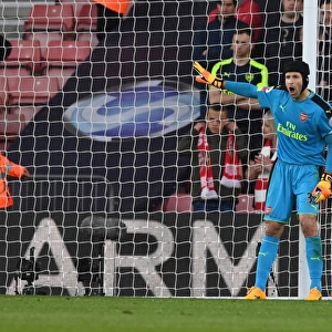 Petr Cech Focused: Arsenal vs. Southampton, Premier League 2016-17