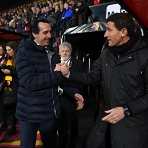 Premier League 2018-19: Unai Emery and Javi Gracia's Pre-Match Handshake - Watford vs. Arsenal