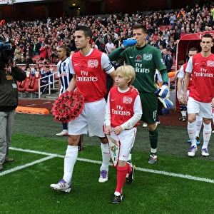 Robin van Persie Leads Arsenal Out at Emirates Stadium (2011-12): Arsenal vs. West Bromwich Albion