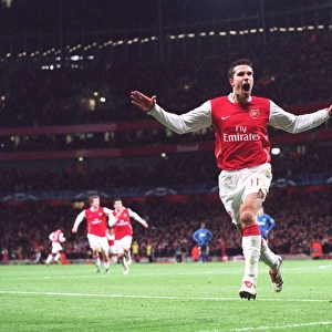 Robin van Persie's Thriller: Arsenal's Historic Goal in Arsenal's 3-1 UEFA Champions League Victory over Hamburg (November 2006)