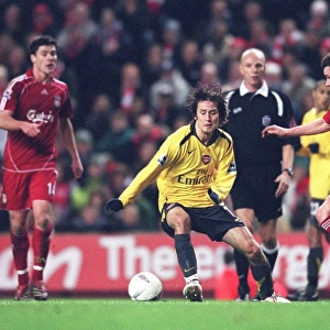 Rosicky's Stunner: The FA Cup Upset at Anfield (2007) - Tomas Rosicky Scores the Second Goal for Arsenal against Liverpool's Steve Finan