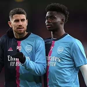 Saka vs. Jorginho: A Premier League Showdown - Arsenal's Young Star Clashes with Manchester City's Midfield Maestro