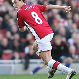 Samir Nasri in Action for Arsenal Against Sunderland, 2009