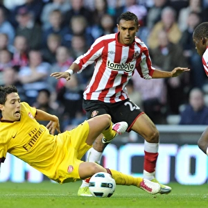 Samir Nasri (Arsenal) Ahmed Elmohamady (Sunderland). Sunderland 1: 1 Arsenal