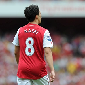 Samir Nasri (Arsenal). Arsenal 0: 2 Liverpool. Barclays Premier League. Emirates Stadium, 20 / 8 / 11