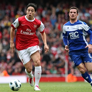 Samir Nasri (Arsenal) Barry Ferguson (Birmingham). Arsenal 2: 1 Birmingham City