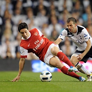 Samir Nasri (Arsenal) Rafeal van der Vaart (Tottenham). Tottenham Hotspur 3: 3 Arsenal