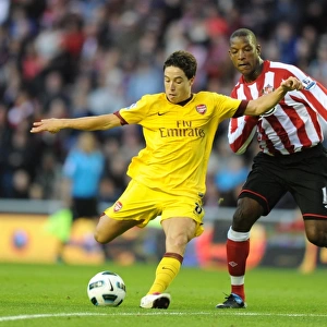 Samir Nasri (Arsenal) Titus Bramble (Sunderland). Sunderland 1: 1 Arsenal