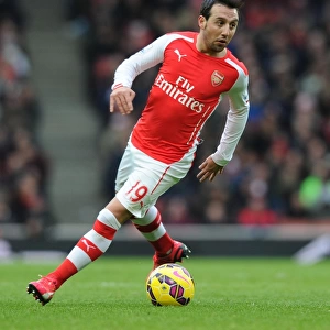 Santi Cazorla in Action: Arsenal vs Aston Villa, Premier League 2014-15