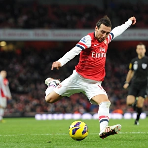 Santi Cazorla (Arsenal). Arsenal 0: 2 Swansea. Barclays Premier League. Emirates Stadium, 1 / 12 / 12