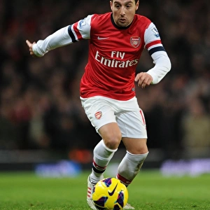 Santi Cazorla (Arsenal). Arsenal 2: 2 Liverpool. Barclays Premier League. Emirates Stadium, 30 / 1 / 13