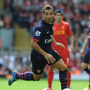 Santi Cazorla: Arsenal Star in Action against Liverpool (2012-13)