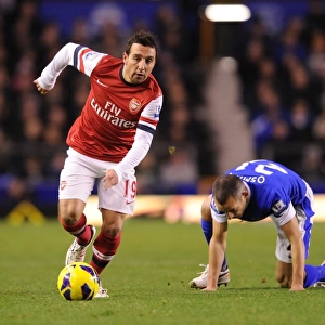 Santi Cazorla Outmaneuvers Bryan Oviedo: Everton vs Arsenal, Premier League 2012-13