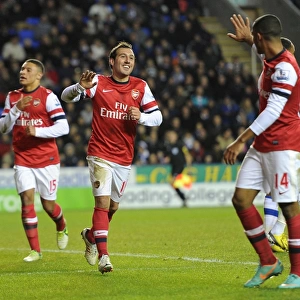 Santi Cazorla and Theo Walcott's Striking Moment: Arsenal's Four-Goal Blitz at Reading (December 2012)