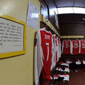 Behind the Scenes: Arsenal's Fifth Round Preparations at Sutton United's Changing Room, FA Cup 2017