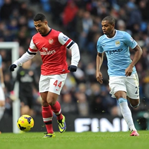 Serge Gnabry (Arsenal) Fernandinho (Man City). Manchester City 6: 3 Arsenal. Barclays Premier League