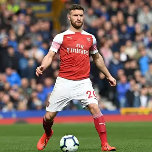 Shkodran Mustafi Focuses in Arsenal's Clash Against Everton (2018-19)