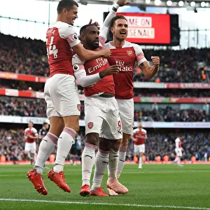 Three Stars Shine: Lacazette, Xhaka, Ramsey's Goals - Arsenal's Triumph Against Everton (2018-19)
