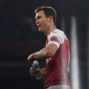 Stephan Lichtsteiner in Action: Arsenal vs Blackpool, Carabao Cup 2018-19