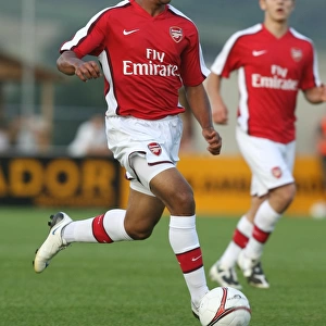 Theo Walcott in Action: Arsenal's Win Against Burgenland, Austria 2008