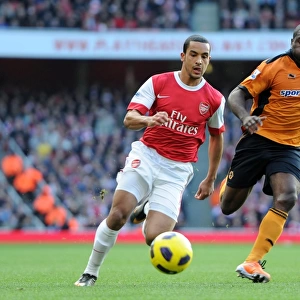 Theo Walcott (Arsenal) George Elokobi (Wolves). Arsenal 2: 0 Wolverhampton Wanderers