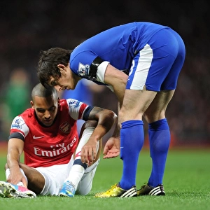 Theo Walcott and Leighton Baines: A Moment of Respite Amidst the Arsenal v Everton Rivalry