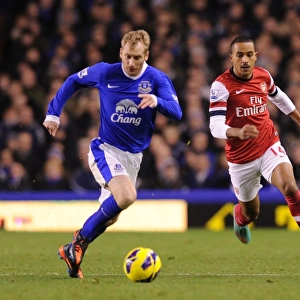 Season 2012-13 Framed Print Collection: Everton v Arsenal 2012-13