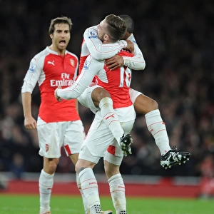 Theo Walcott's Stunner: Arsenal's Thrilling First Goal vs. Manchester City (2015-16)