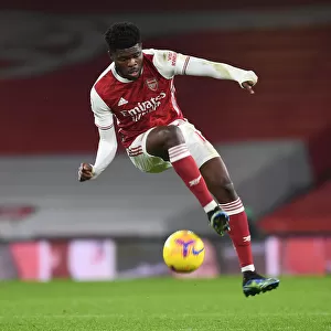 Thomas Partey in Action: Arsenal vs Crystal Palace at Emirates Stadium - 2021 Premier League Behind-Closed-Doors Match