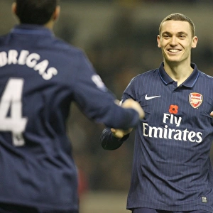 Thomas Vermaelen's Jubilation: Arshavin's Stunner - Arsenal's Glorious 4-1 Victory Over Wolves (2009)